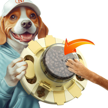 KADTC Dog Puzzle Toy – 2-in-1 Food Dispenser & Slow Feeder | Interactive Level 1 & 2 Treat Puzzle for Puppy Mental Stimulation