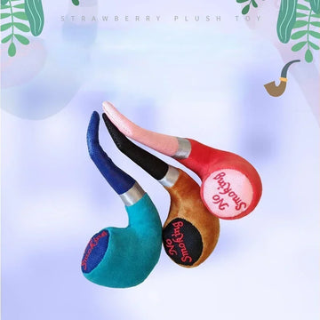 Plush Squeak Play Pipe – Durable Interactive Chew Toy for Dogs & Cats | Soft Fleece Squeaky Toy for Small, Medium & Large Pets